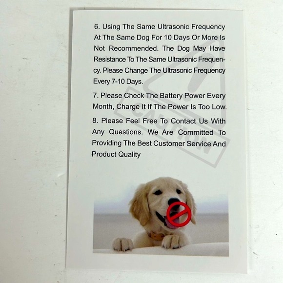 Dog Bark Control Device NIOB Deters Outdoor Nuisance Barking Rainproof Model K4 - Picture 12 of 12